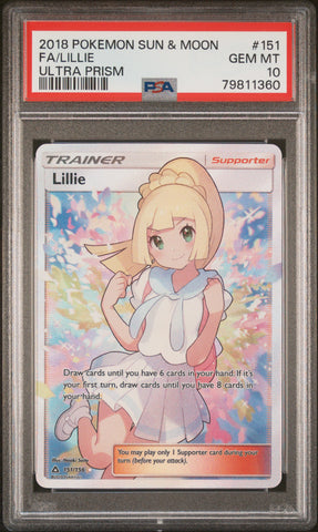 PSA GEM MT 10 Lillie (151/156) [Sun & Moon: Ultra Prism] - 79811360