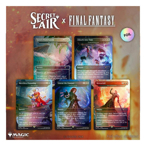 Magic the Gathering: Secret Lair: Secret Lair x FINAL FANTASY: Game Over - Rainbow Foil Edition