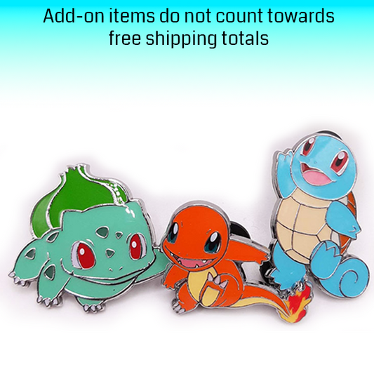 Pokémon TCG: Kanto Starter Pins