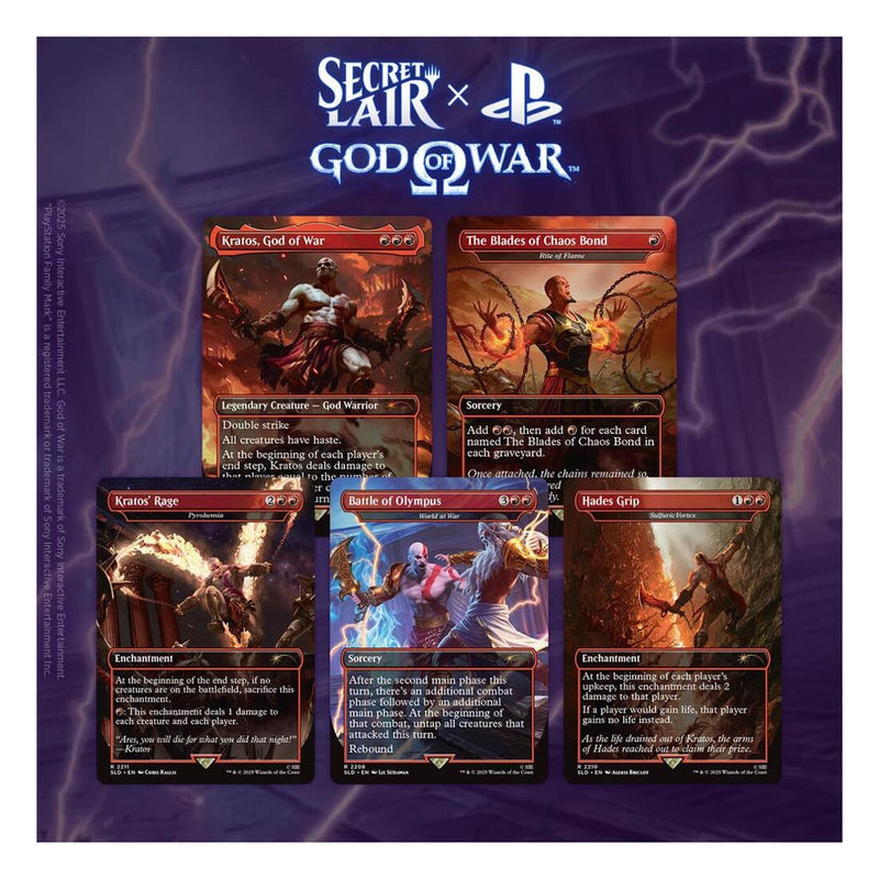Magic the Gathering: Secret Lair: God of War: Greek: Non-Foil