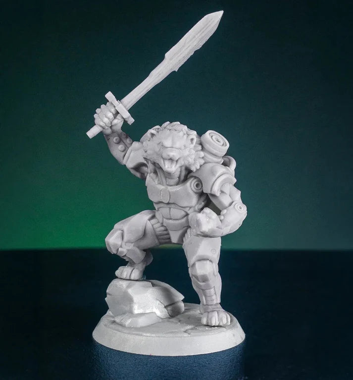 Grumble the Mech Bear Miniature
