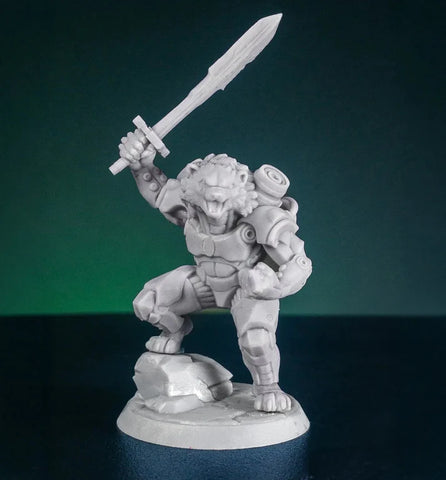 Grumble the Mech Bear Miniature