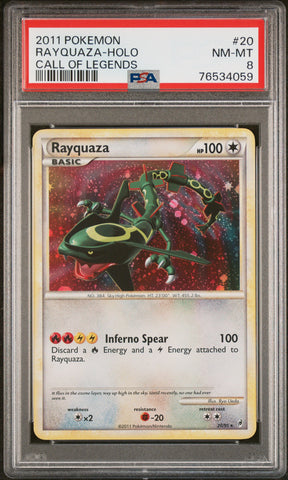 PSA NM-MT 8 Rayquaza-Holo (20/95) [Call Of Legends] - 76534059