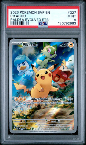 PSA MINT 9 Pikachu (27) [Svp En-Sv Black Star Promo] - 130792983