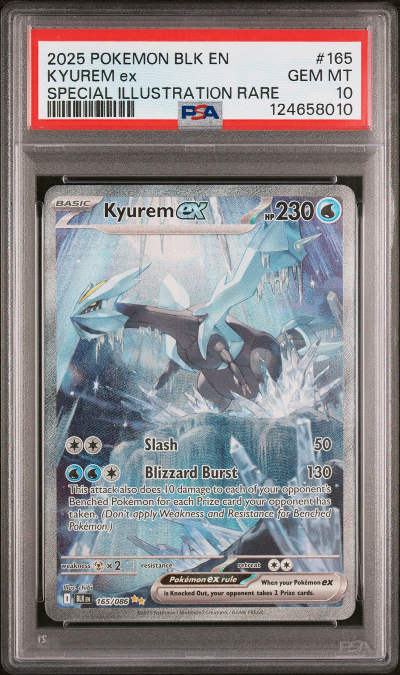 PSA GEM MT 10 Kyurem Ex(165/086) [Blk En-Black Bolt] - 124658010