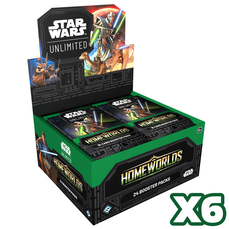 Star Wars Unlimited: Homeworlds: Booster Display Case (6)