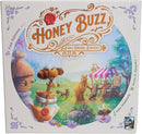 The box art features a whimsical forest scene with bees, a bear, fox, and other woodland creatures gathered around a honey market stall. The colorful illustration is framed by a decorative border with floral accents.