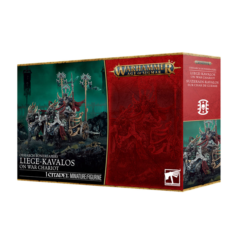 Warhammer Age of Sigmar: Ossiarch Bonereapers: Liege-Kavalos on War Chariot