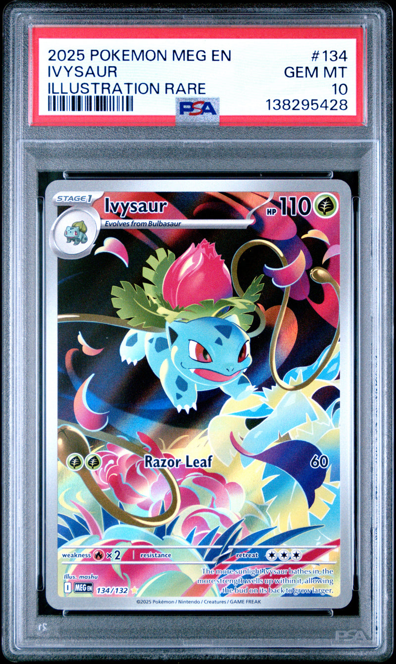 PSA GEM MT 10 Ivysaur(134/132) [Meg En-Mega Evolution] - 138295428