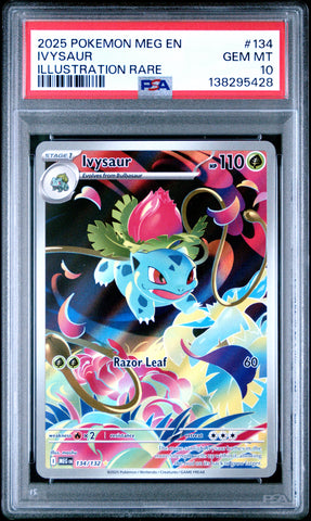PSA GEM MT 10 Ivysaur(134/132) [Meg En-Mega Evolution] - 138295428