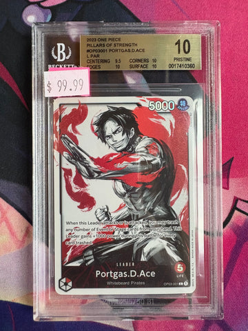 BGS 10.0 Portgas.D.Ace ALT ART [Pillars of Strength] - 17410360