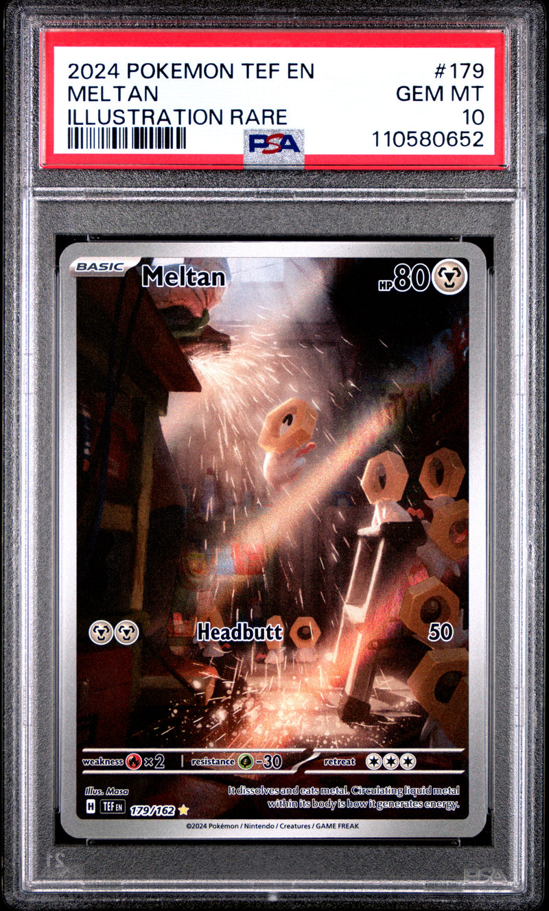 PSA GEM MT 10 Meltan (179/162) [Tef En-Temporal Forces] - 110580652