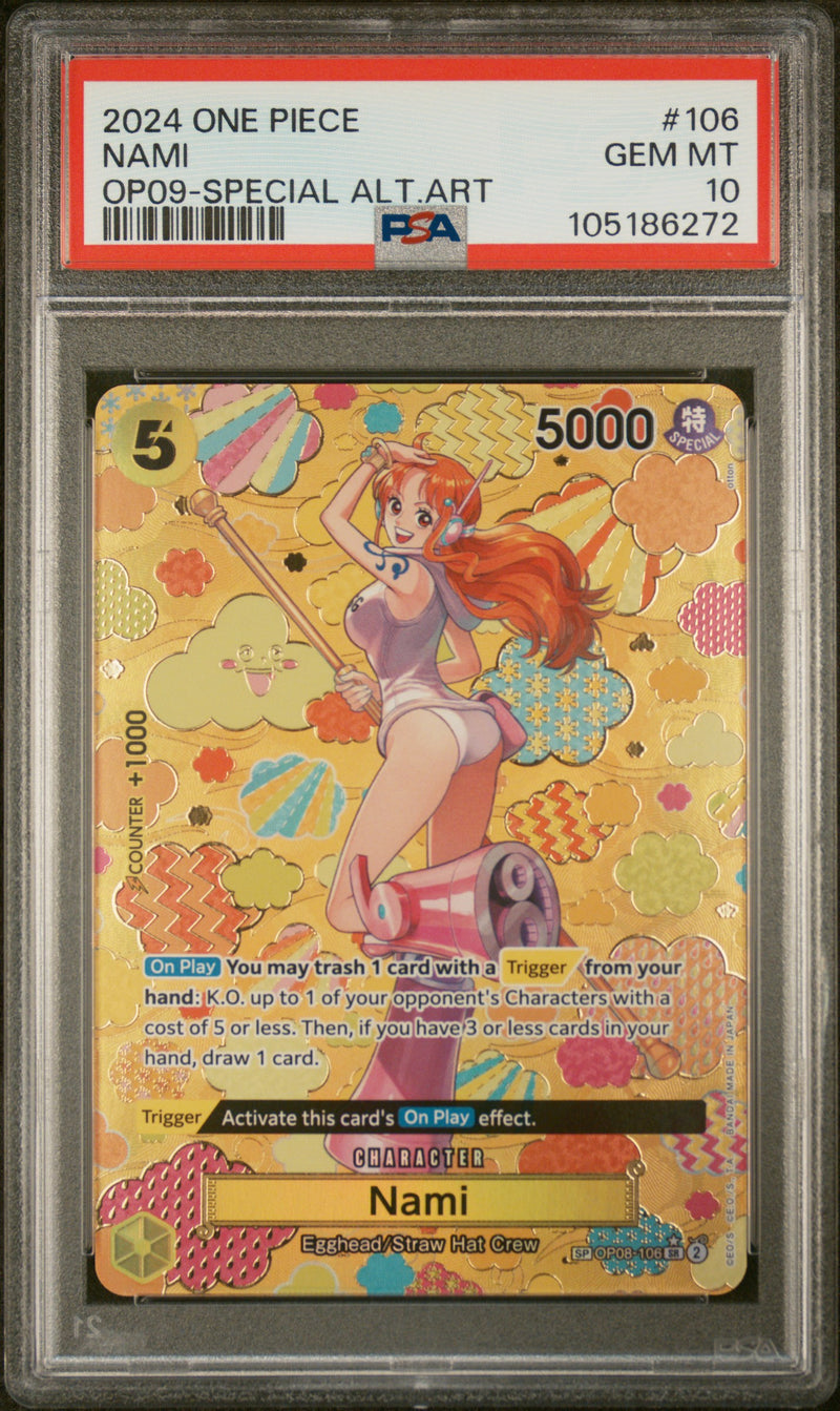 PSA GEM MT 10 Nami [Op09-Emperors In The New World] - 105186272