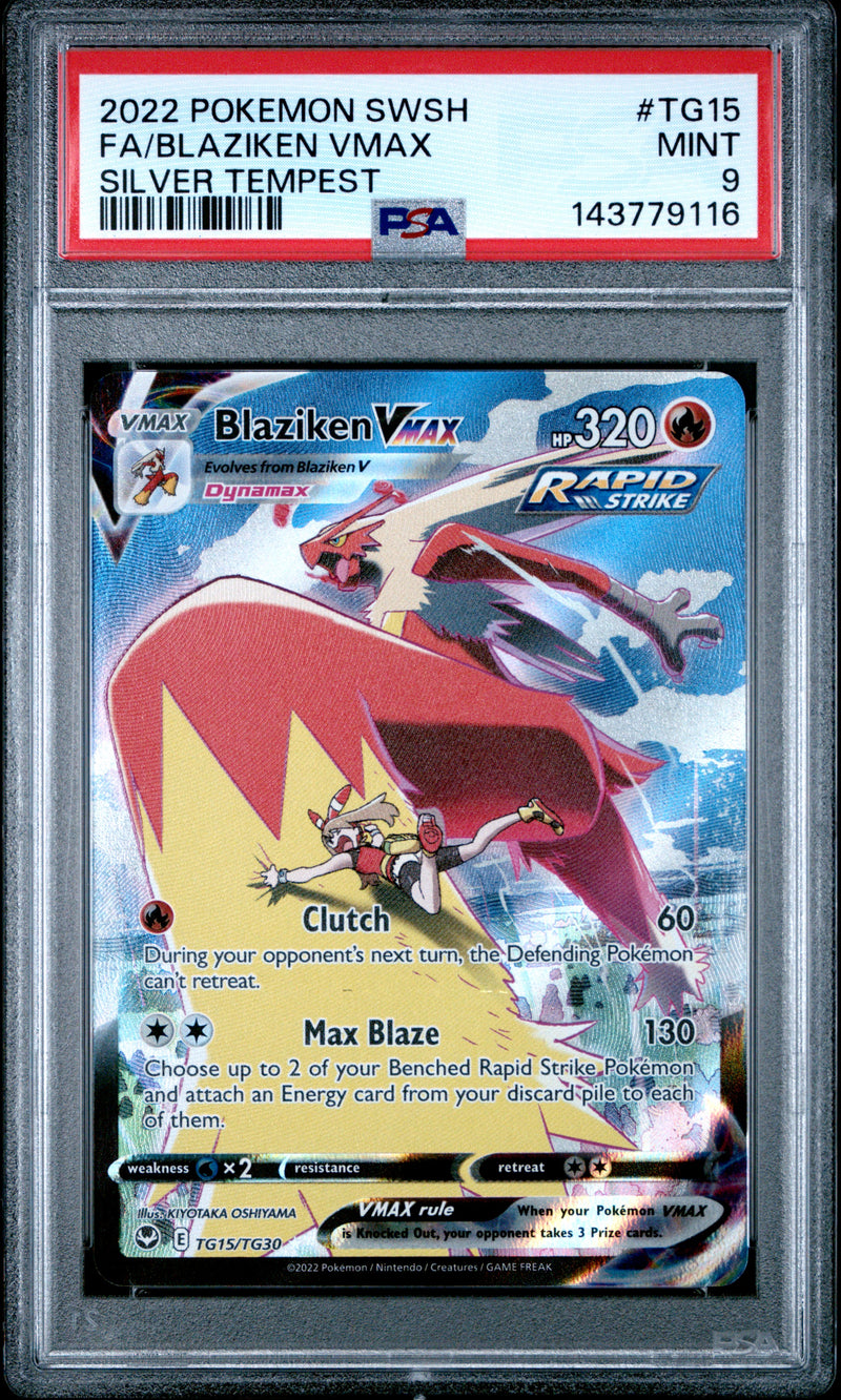 PSA MINT 9 Blaziken Vmax(TG15/TG30) [Sword & Shield Silver Tempest] - 143779116