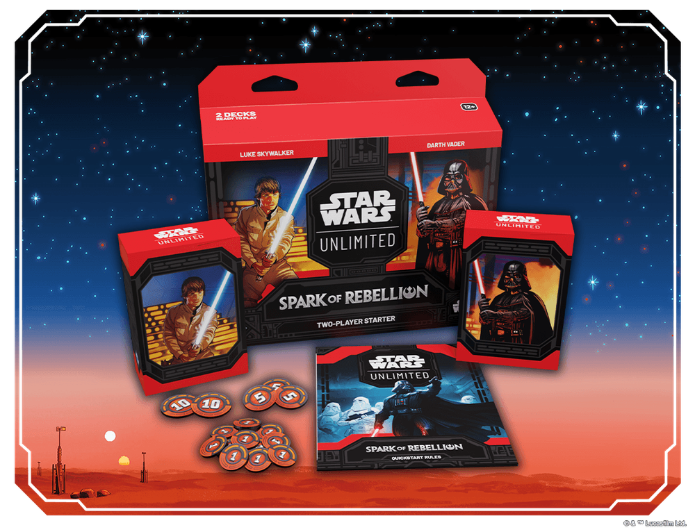 Star Wars: Unlimited: Spark of Rebellion: Two-Player Starter Kit