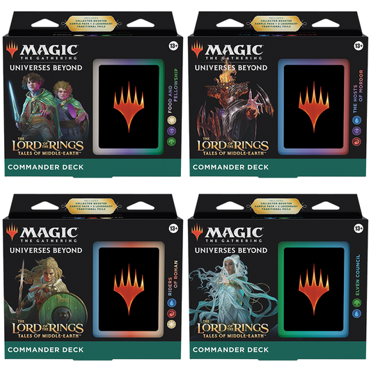  Magic The Gathering Lord of The Rings Tales of Middle-Earth  Prerelease Kit - 6 Packs, Dice, Promos : Toys & Games