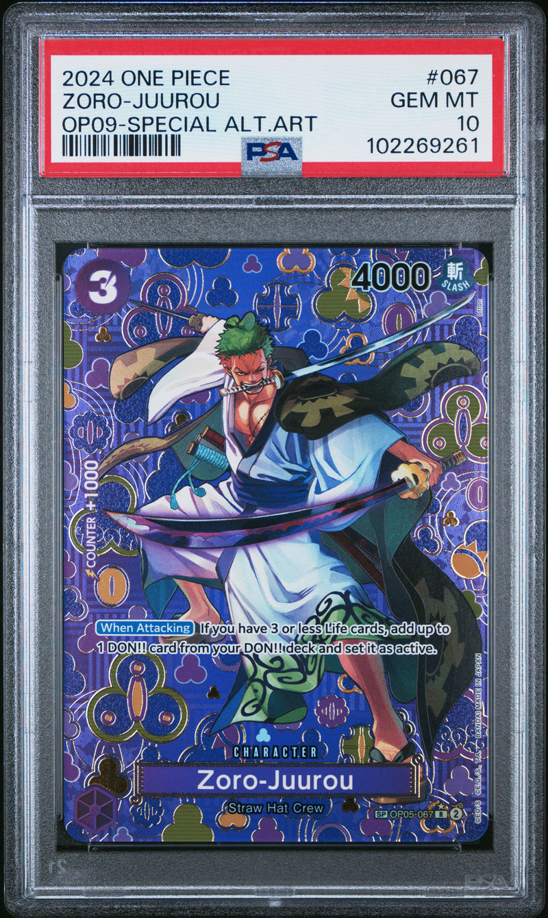 PSA GEM MT 10 Zoro-Juurou [Op09-Emperors In The New World] - 102269261