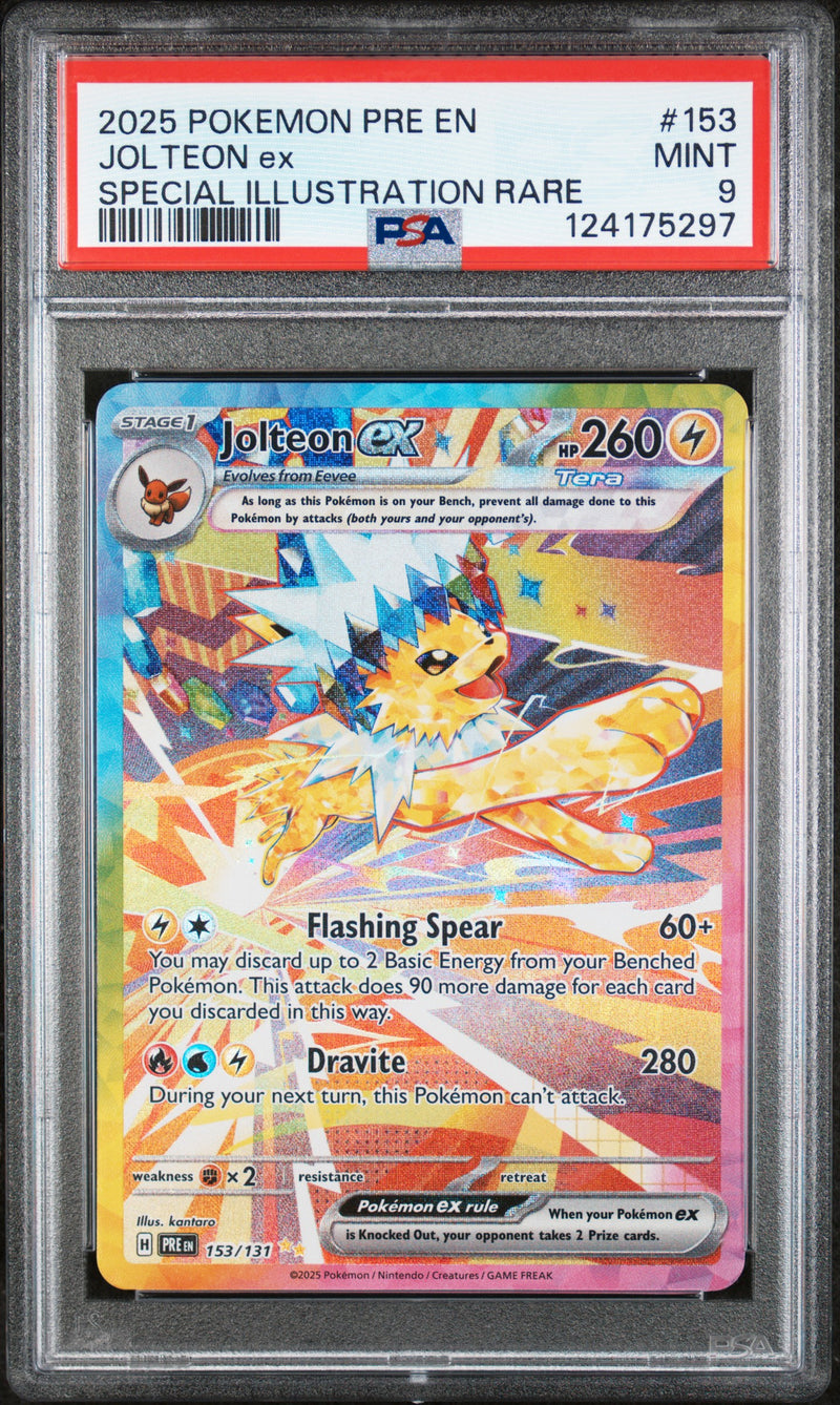 PSA MINT 9 Jolteon Ex (153/131) [Pre En-Prismatic Evolutions] - 124175297