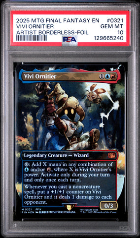 PSA GEM MT 10 Vivi Ornitier [Magic The Gathering Final Fantasy] - 129665240