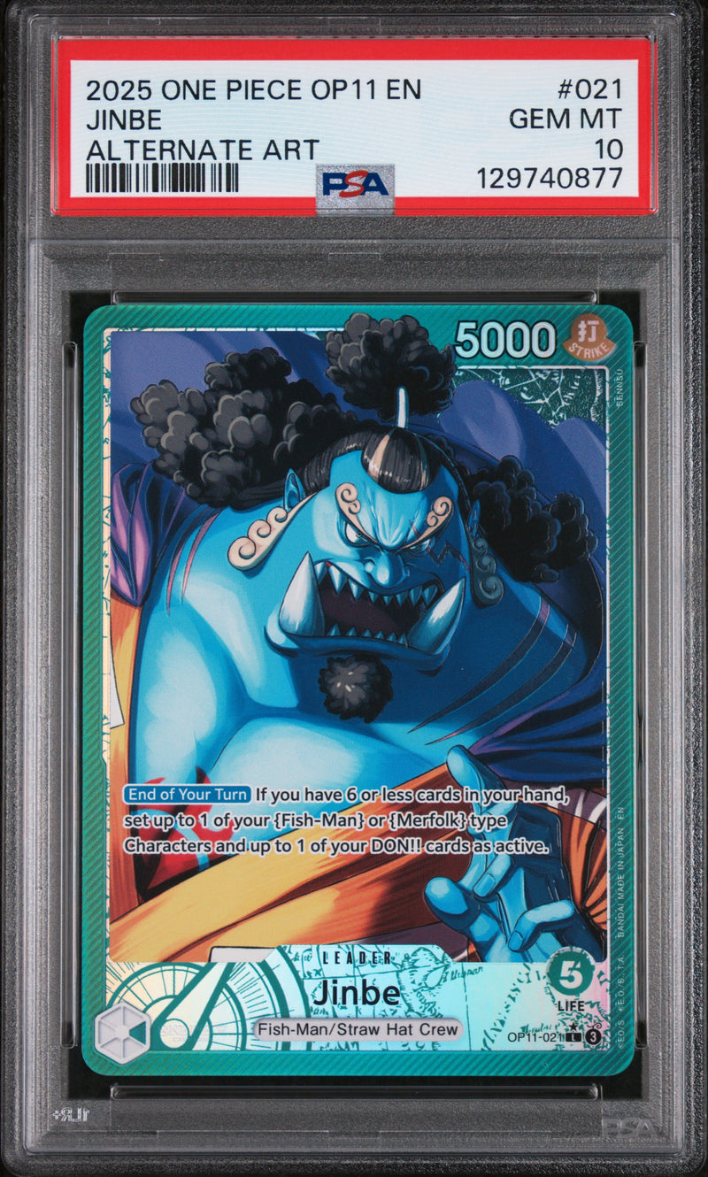 PSA GEM MT 10 Jinbe [Op11-A Fist Of Divine Speed] - 129740877