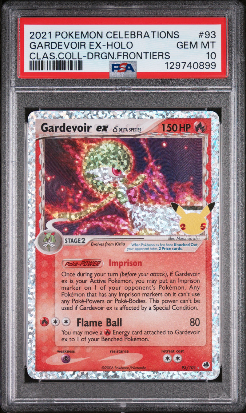 PSA GEM MT 10 Gardevoir ex (93/101) (Delta Species) [Celebrations: 25th Anniversary - Classic Collection] - 129740899