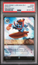 PSA GEM MT 10 Stitch - Carefree Surfer (Enchanted) (206/204) [The First Chapter] - 85161742