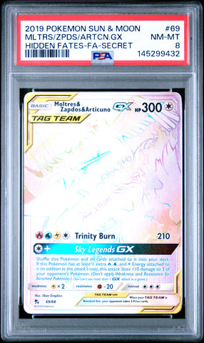 PSA NM-MT 8 Zpds(69/68) [Sun & Moon Hidden Fates] - 145299432