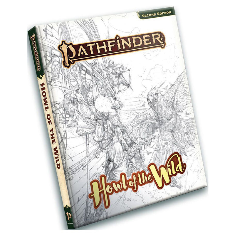 Pathfinder 2E: Howl of the Wild: Sketch Cover