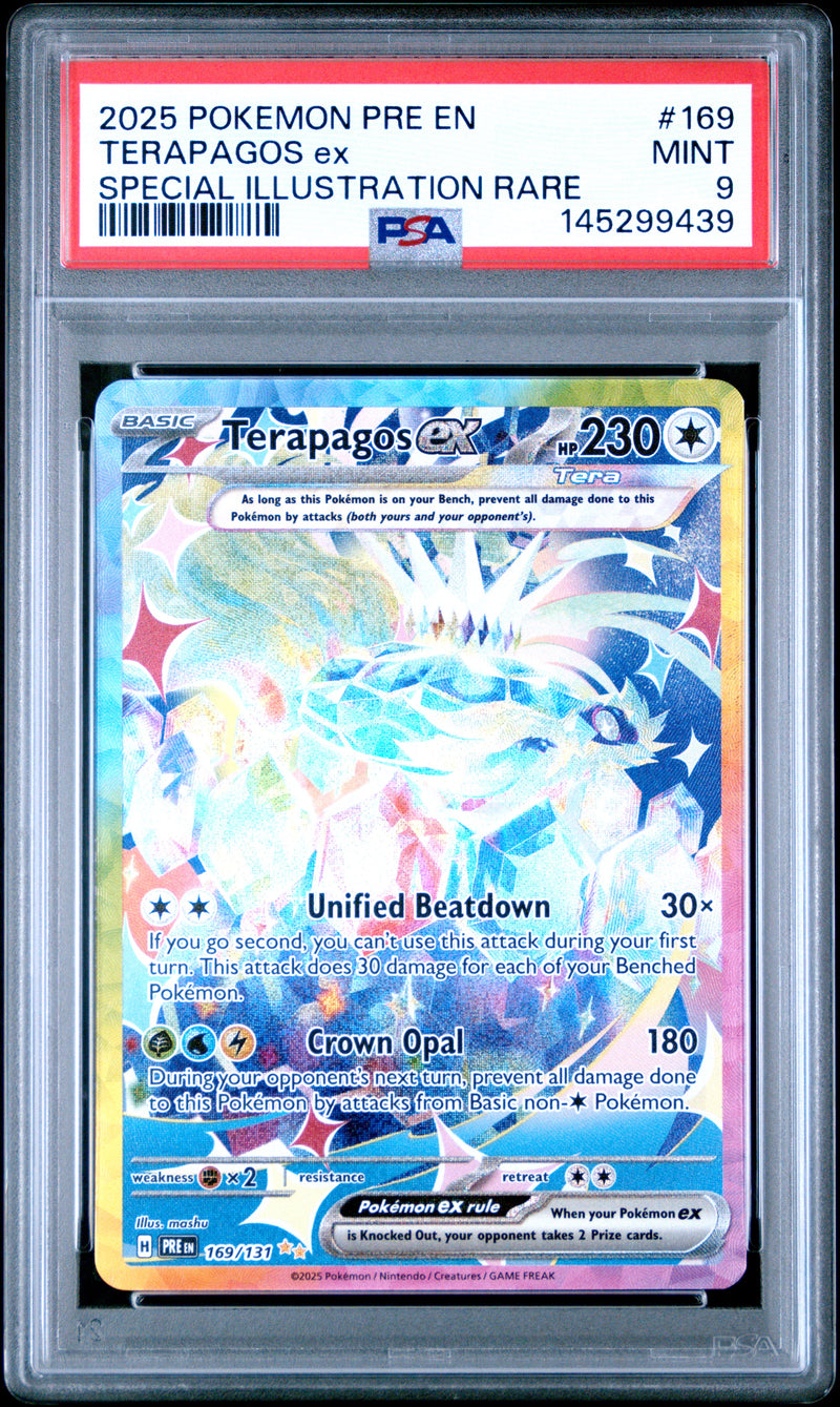 PSA MINT 9 Terapagos Ex(169/131) [Pre En-Prismatic Evolutions] - 145299439
