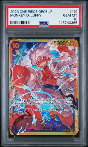 PSA GEM MT 10 Monkey D. Luffy [Japanese Op05-Awakening Of The New Era] - 145740365