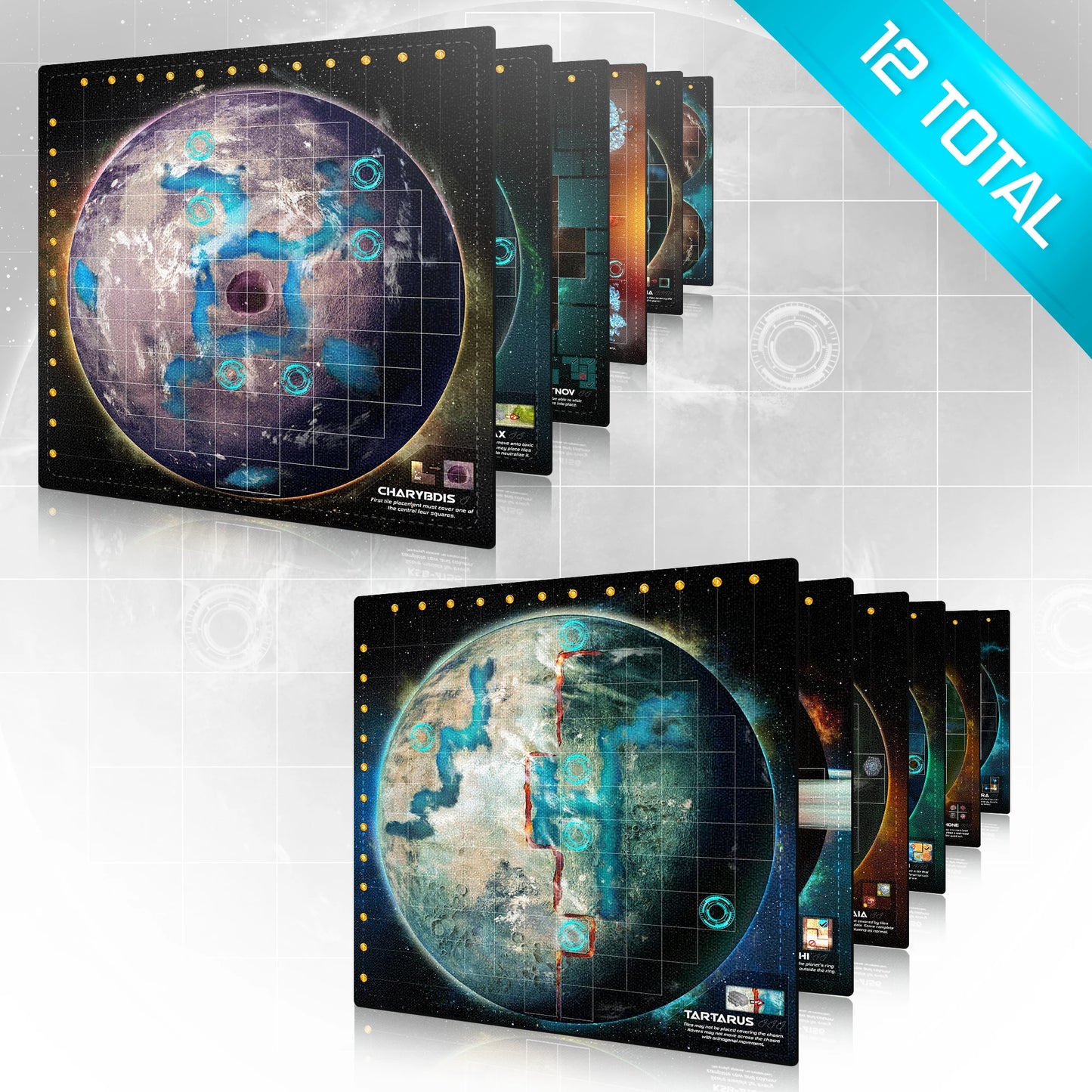 Planet Unknown: Neoprene Planet mats (12 total)