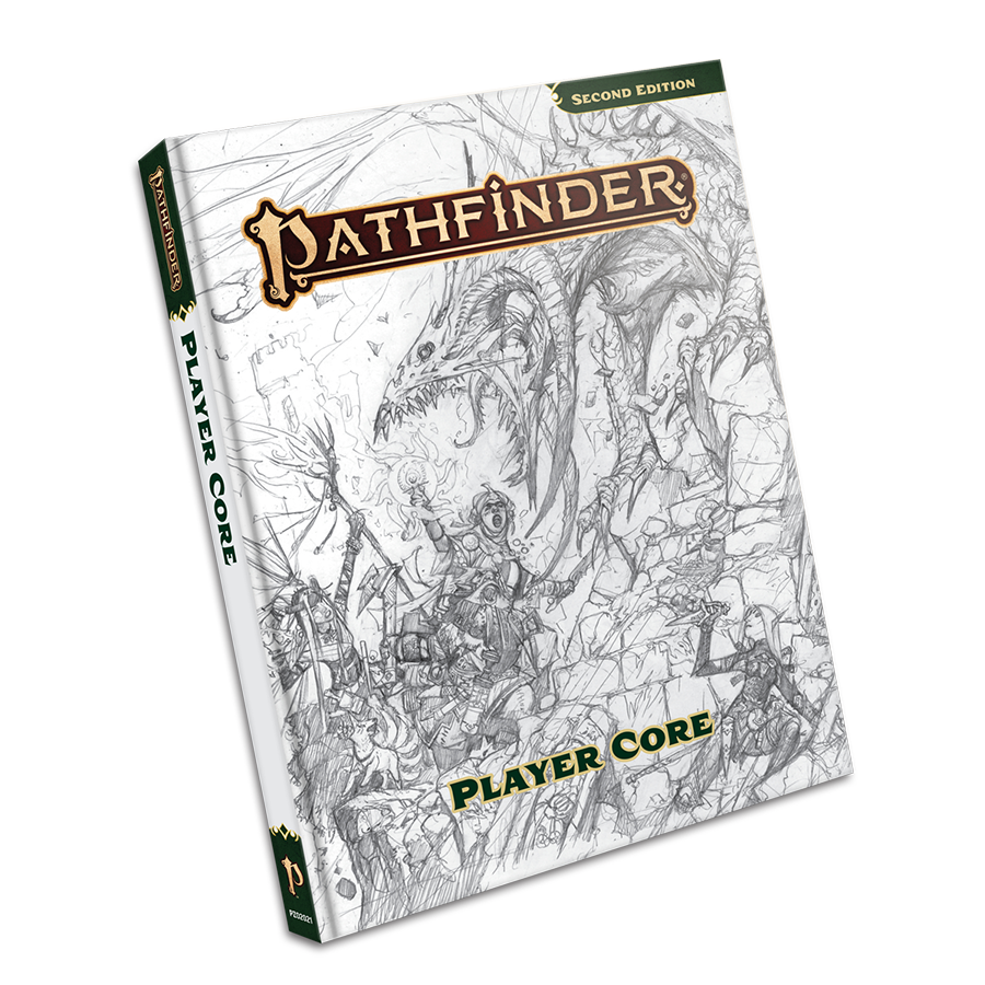 Pathfinder 2E: Player Core: Sketch Cover