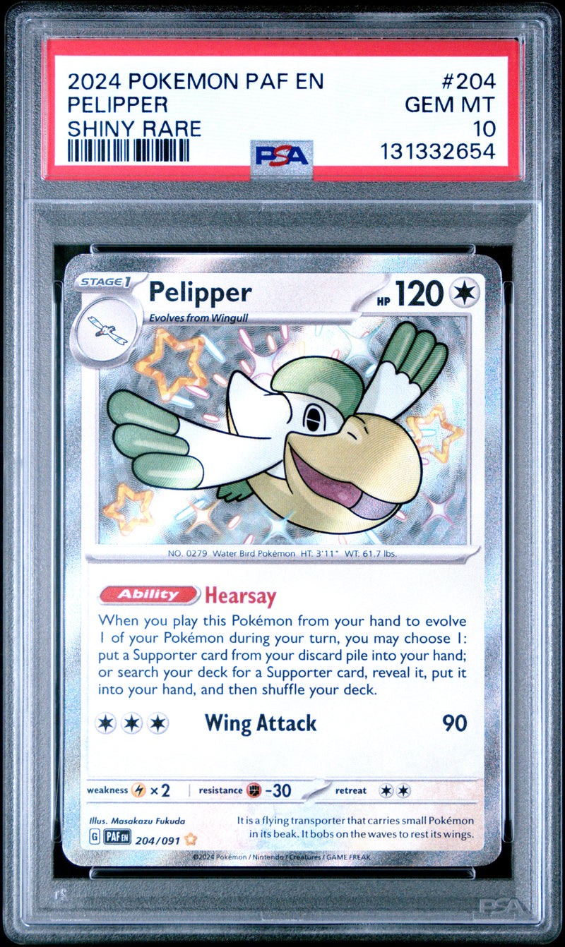 PSA GEM MT 10 Pelipper(204/091) [Paf En-Paldean Fates] - 131332654
