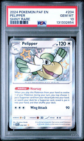 PSA GEM MT 10 Pelipper(204/091) [Paf En-Paldean Fates] - 131332654