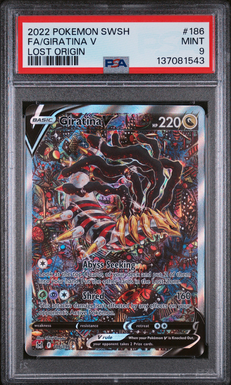 PSA MINT 9 Giratina V (186/196) [Sword & Shield: Lost Origin] - 137081543