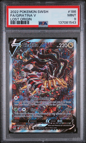 PSA MINT 9 Giratina V (186/196) [Sword & Shield: Lost Origin] - 137081543