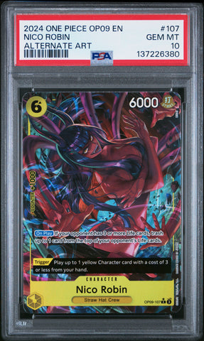 PSA GEM MT 10 Nico Robin [Op09-Emperors In The New World] - 137226380