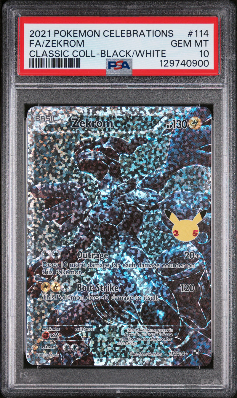 PSA GEM MT 10 Zekrom (114/114) [Celebrations: 25th Anniversary - Classic Collection] - 129740900