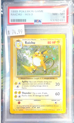 PSA NM-MT 8 Raichu-Holo (14/102) [Game] - 53782481