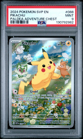 PSA MINT 9 Pikachu (88) [Svp En-Sv Black Star Promo] - 130792982