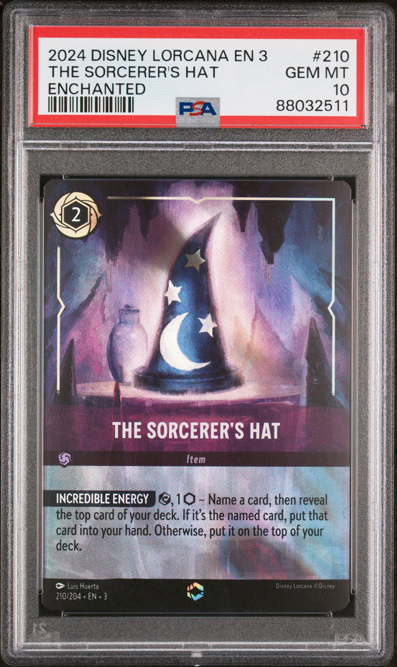 PSA GEM MT 10 The Sorcerer's Hat (Alternate Art) (210/204) [Into the Inklands] - 88032511
