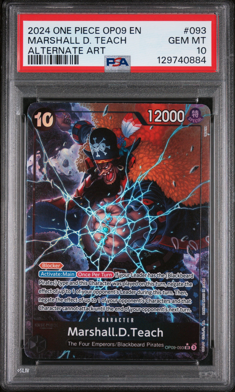 PSA GEM MT 10 Marshall D. Teach [Op09-Emperors In The New World] - 129740884