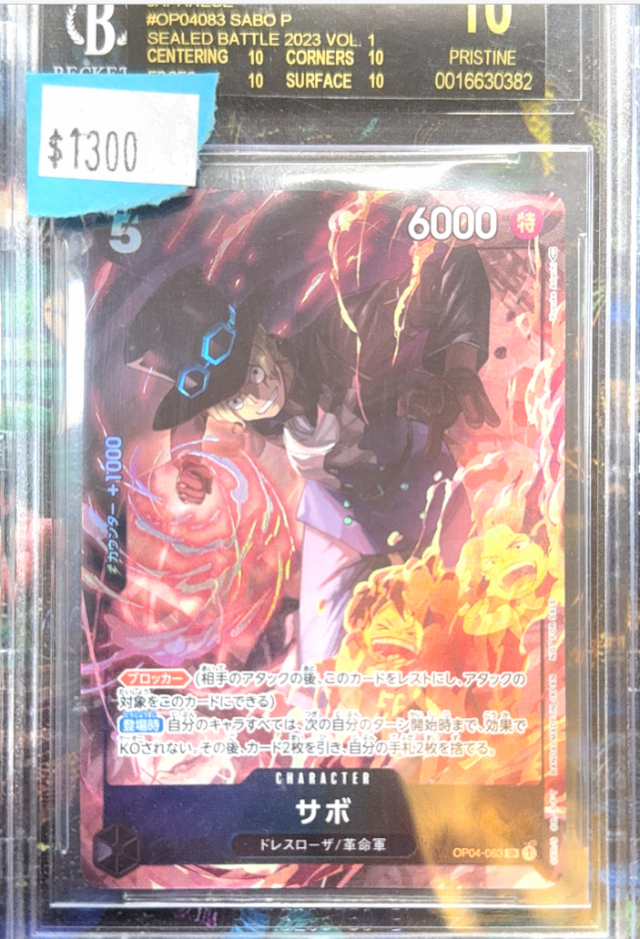 BGS 10.0 Sabo [One Piece Promos Japanese] - 16630382