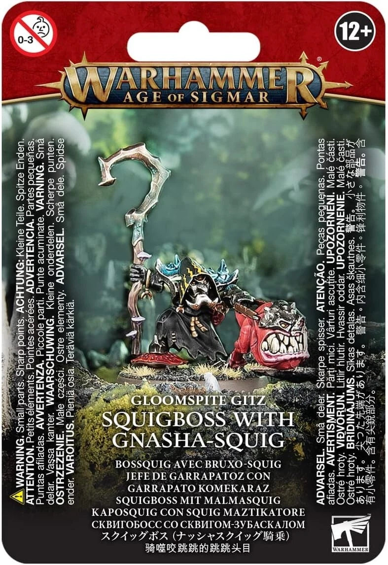 Warhammer Age of Sigmar: Gloomspite Gitz: Squigboss with Gnasha-Squig