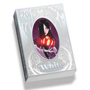 Tanglewoods White board game box featuring dark fantasy artwork with a pale woman in purple robes holding a glowing red apple against an ornate silver background. The box displays "20 Strong" branding in the top left corner and "White" text at the bottom in decorative lettering.