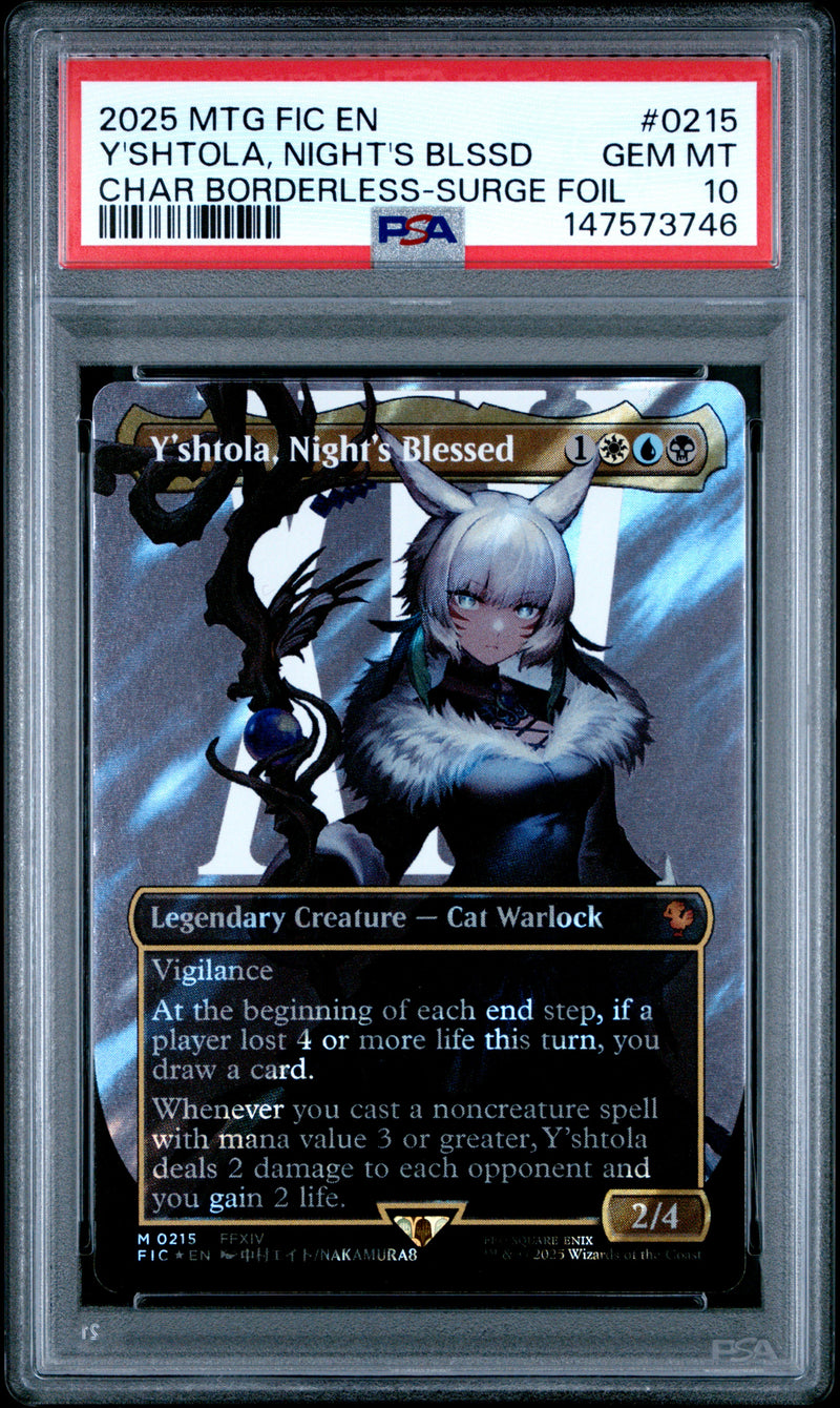 PSA GEM MT 10 Y'Shtola, Night'S Blssd[Magic The Gathering Final Fantasy Commander] - 147573746