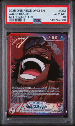 PSA GEM MT 10 Gol D. Roger [Op13-Carrying On His Will] - 143747066