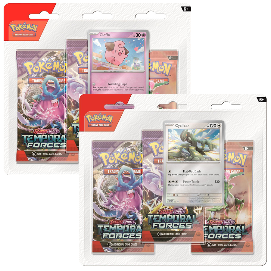 Pokémon TCG: Temporal Forces: Three-Booster Blister – Zulus Games