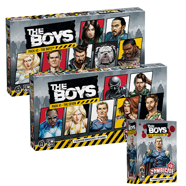 zombicide character card sleeves Zombicide: The Boys: Character Packs