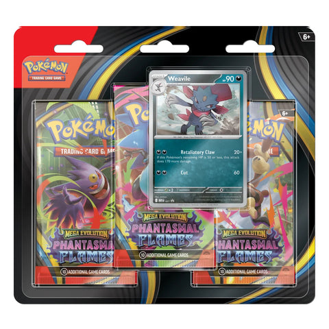 Pokémon TCG: Phantasmal Flames: Three-Booster Blister